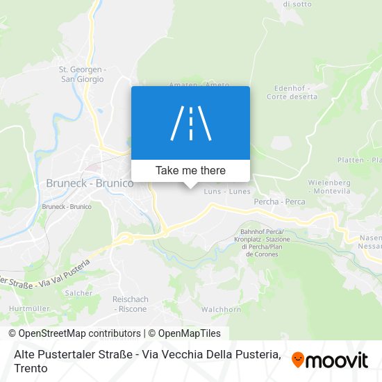 Alte Pustertaler Straße - Via Vecchia Della Pusteria map