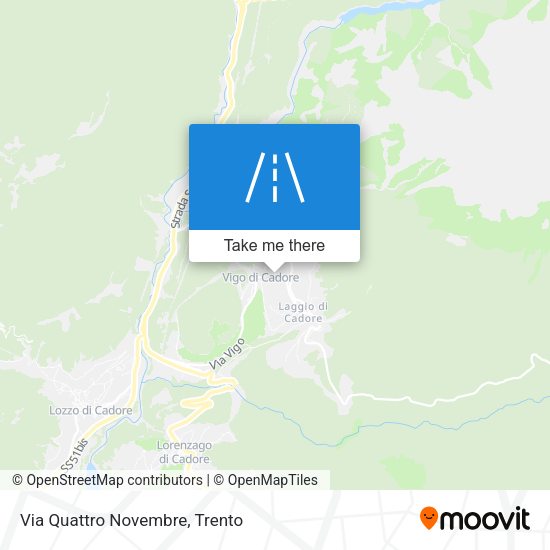 Via Quattro Novembre map