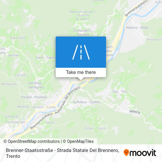 Brenner-Staatsstraße - Strada Statale Del Brennero map
