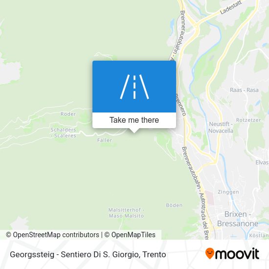 Georgssteig - Sentiero Di S. Giorgio map