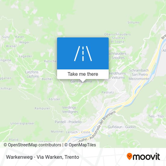 Warkenweg - Via Warken map