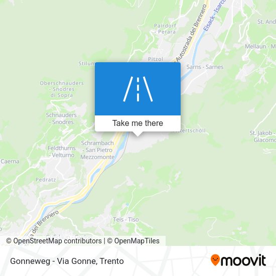 Gonneweg - Via Gonne map