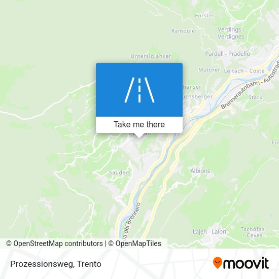 Prozessionsweg map