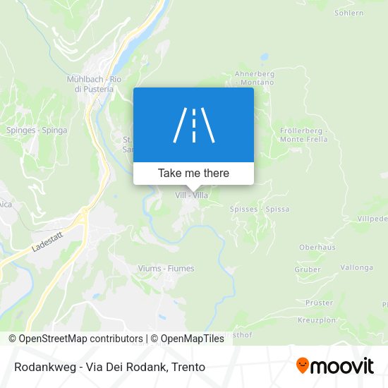 Rodankweg - Via Dei Rodank map