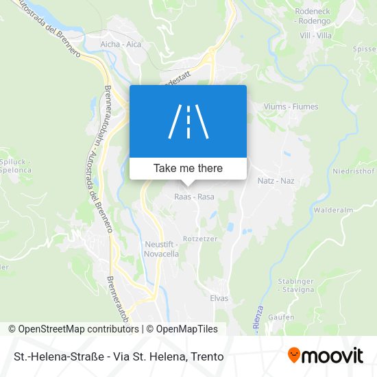 St.-Helena-Straße - Via St. Helena map