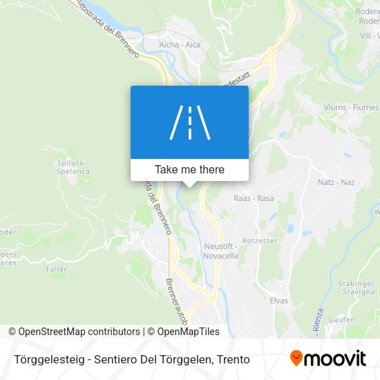 Törggelesteig - Sentiero Del Törggelen map