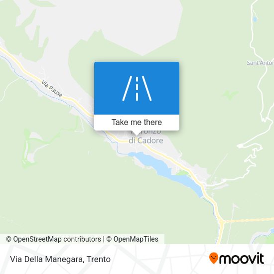 Via Della Manegara map