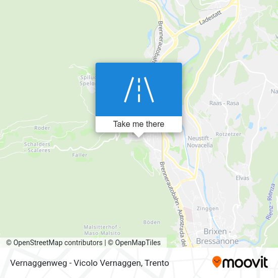 Vernaggenweg - Vicolo Vernaggen map