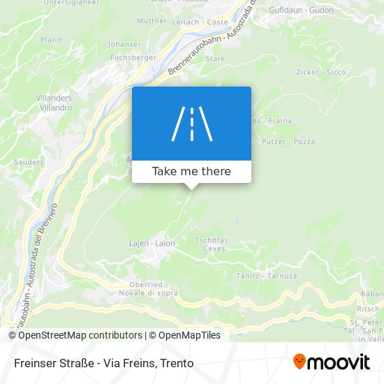 Freinser Straße - Via Freins map