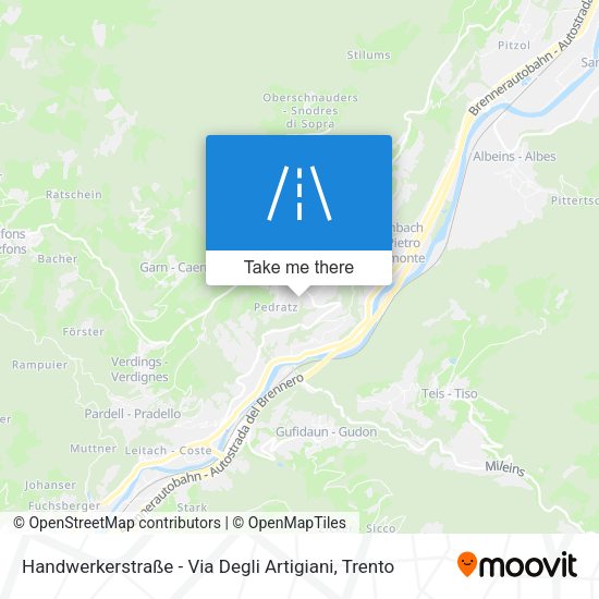 Handwerkerstraße - Via Degli Artigiani map