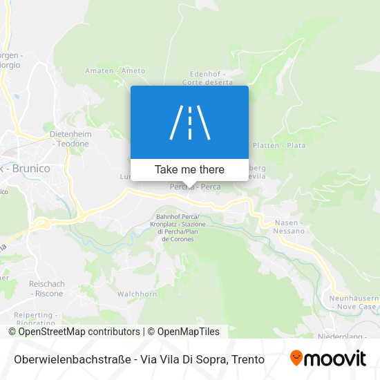 Oberwielenbachstraße - Via Vila Di Sopra map