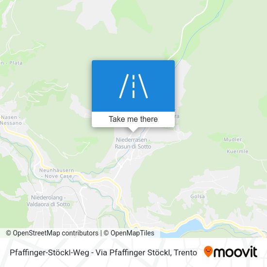Pfaffinger-Stöckl-Weg - Via Pfaffinger Stöckl map