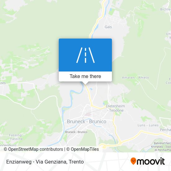 Enzianweg - Via Genziana map