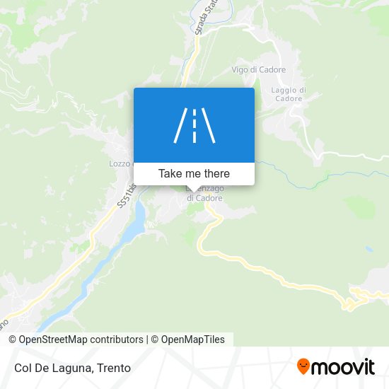 Col De Laguna map