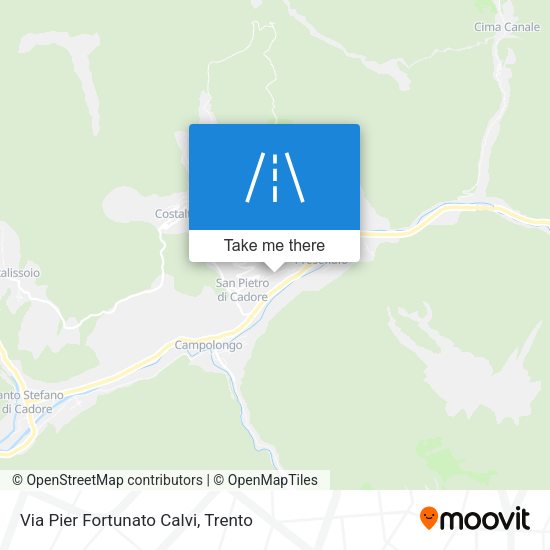 Via Pier Fortunato Calvi map