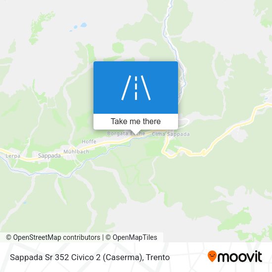 Sappada Sr 352 Civico 2 (Caserma) map