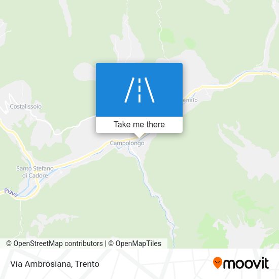 Via Ambrosiana map