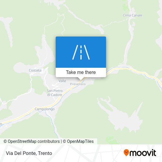 Via Del Ponte map