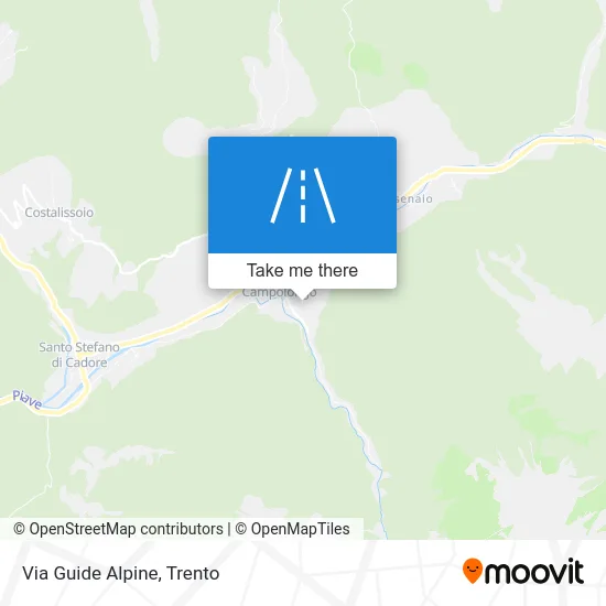 Via Guide Alpine map