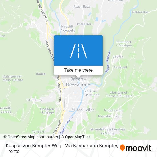 Kaspar-Von-Kempter-Weg - Via Kaspar Von Kempter map