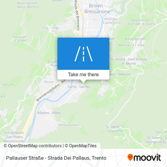 Pallauser Straße - Strada Dei Pallaus map