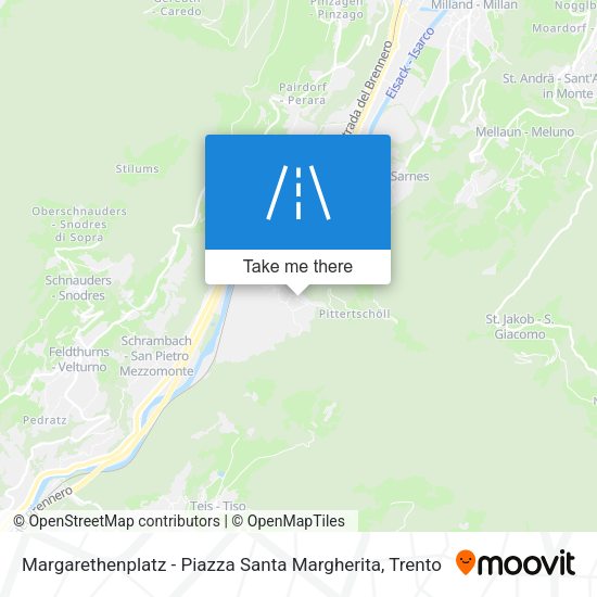 Margarethenplatz - Piazza Santa Margherita map