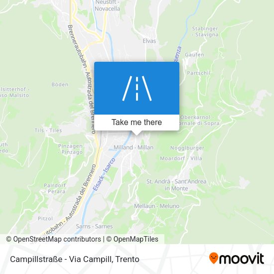 Campillstraße - Via Campill map