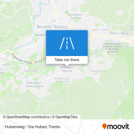 Hubenweg - Via Huben map