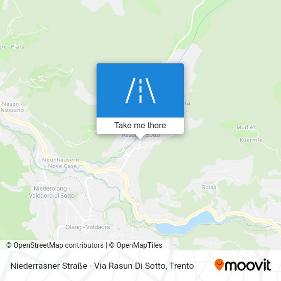 Niederrasner Straße - Via Rasun Di Sotto map