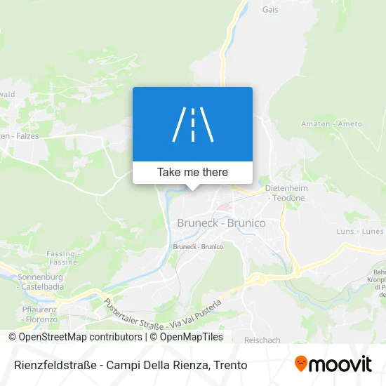 Rienzfeldstraße - Campi Della Rienza map