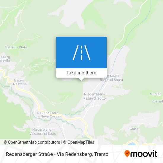 Redensberger Straße - Via Redensberg map