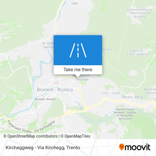 Kircheggweg - Via Kirchegg map