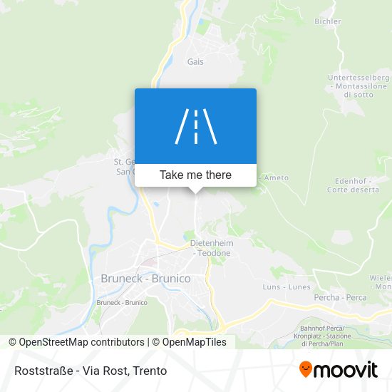 Roststraße - Via Rost map