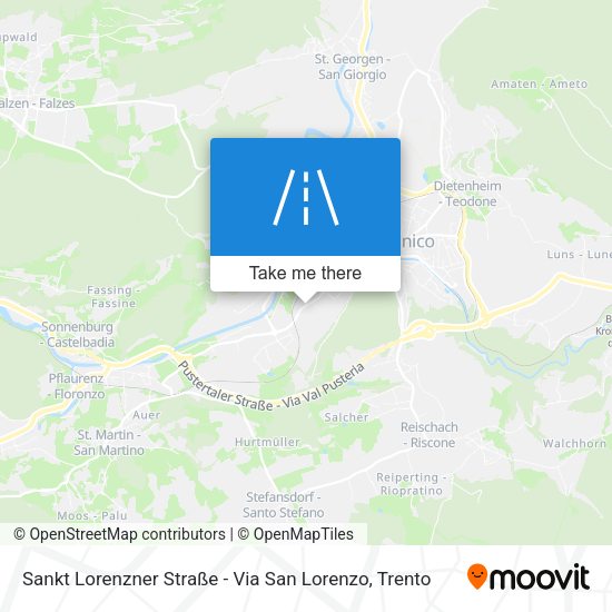 Sankt Lorenzner Straße - Via San Lorenzo map