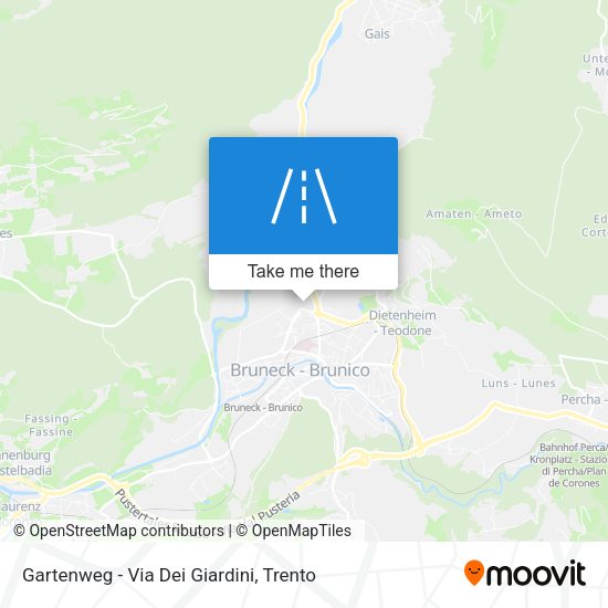 Gartenweg - Via Dei Giardini map
