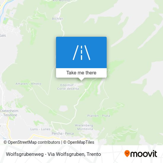Wolfsgrubenweg - Via Wolfsgruben map