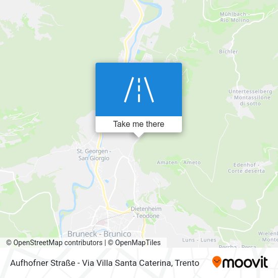 Aufhofner Straße - Via Villa Santa Caterina map