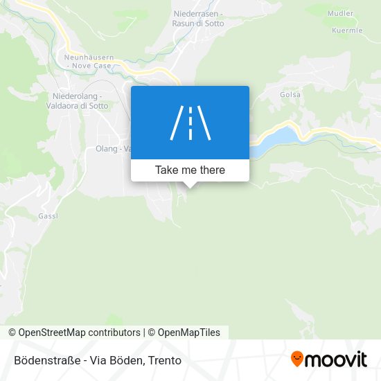Bödenstraße - Via Böden map