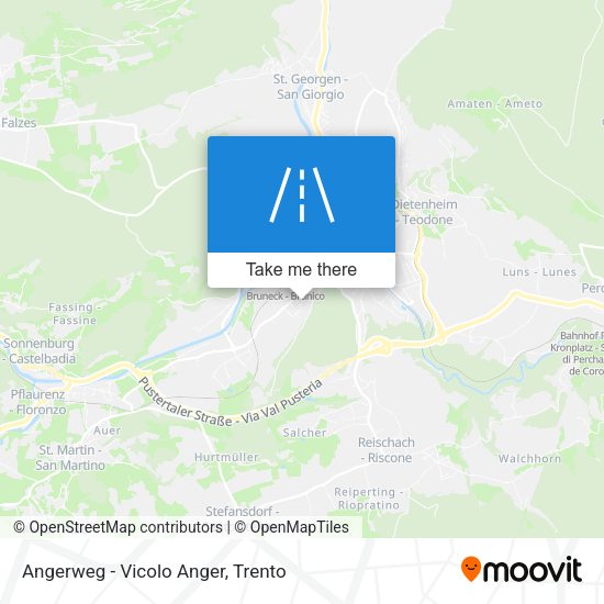 Angerweg - Vicolo Anger map
