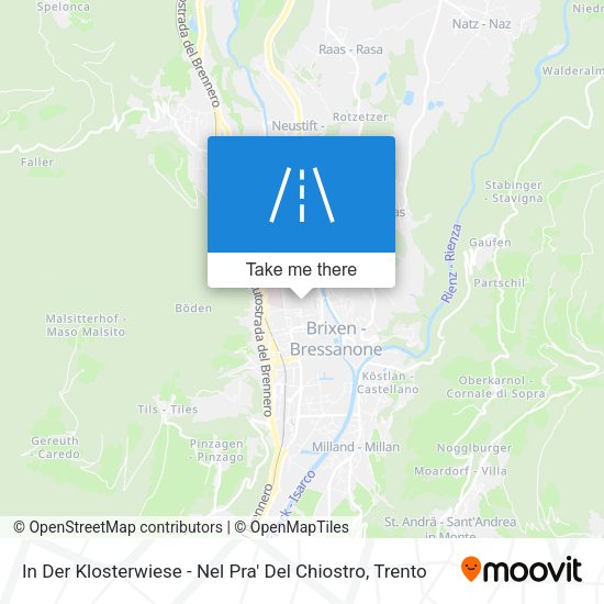 In Der Klosterwiese - Nel Pra' Del Chiostro map