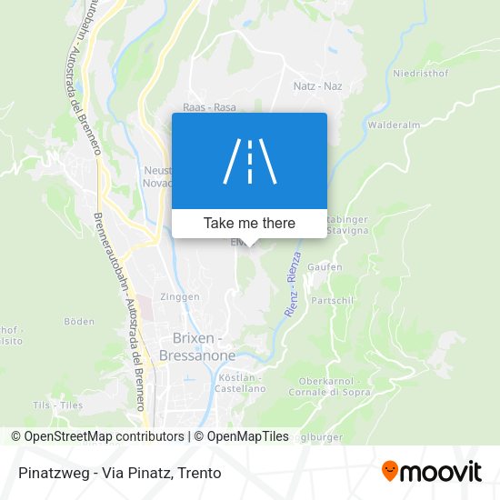 Pinatzweg - Via Pinatz map