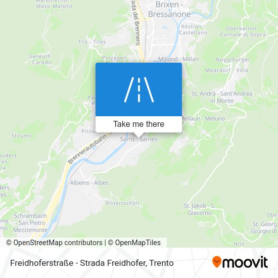 Freidhoferstraße - Strada Freidhofer map