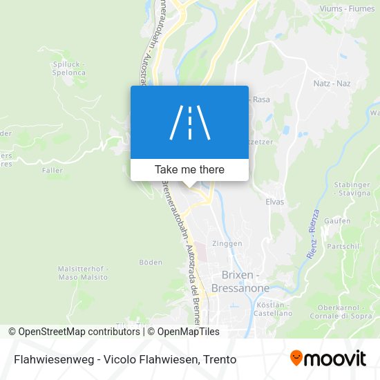 Flahwiesenweg - Vicolo Flahwiesen map
