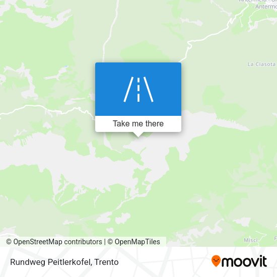 Rundweg Peitlerkofel map