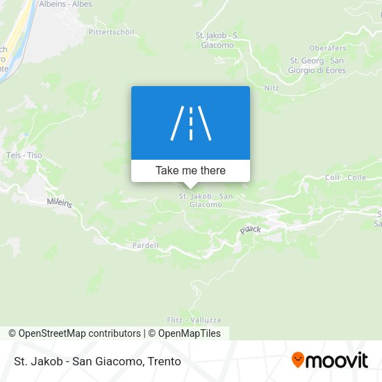 St. Jakob - San Giacomo map