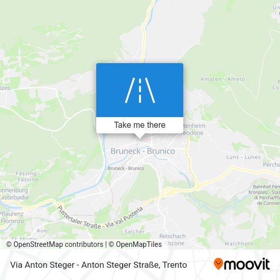 Via Anton Steger - Anton Steger Straße map