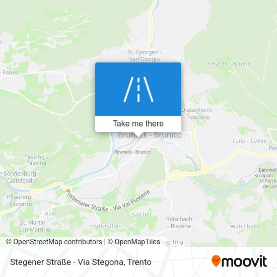 Stegener Straße - Via Stegona map