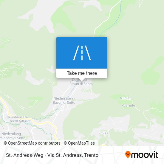 St.-Andreas-Weg - Via St. Andreas map