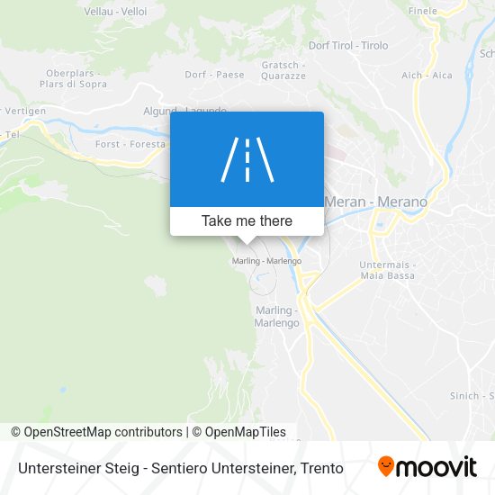 Untersteiner Steig - Sentiero Untersteiner map