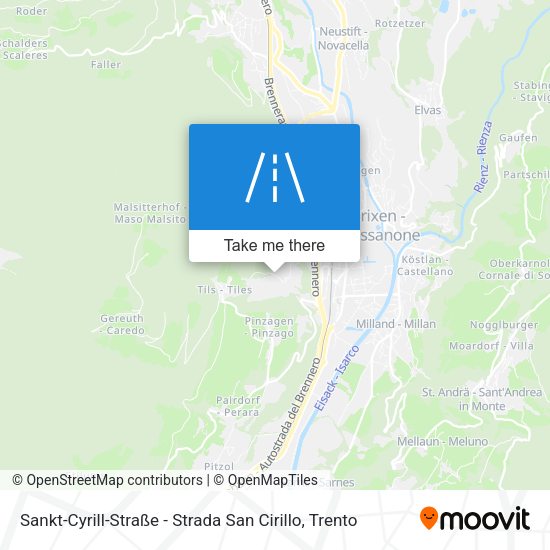 Sankt-Cyrill-Straße - Strada San Cirillo map